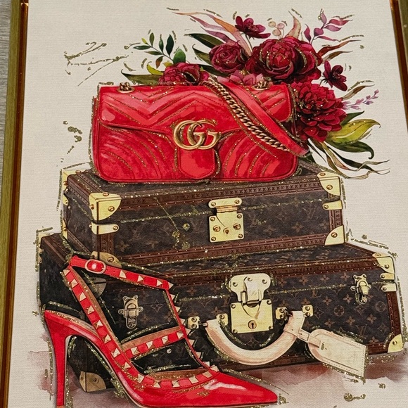Gucci and Louis Vuitton Fashion Art Print - Picture 3 of 4